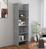 VidaXL Boekenkast 60x35x180 cm spaanplaat betongrijs