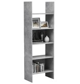 VidaXL Boekenkast 60x35x180 cm spaanplaat betongrijs