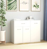 VidaXL Dressoir 88x30x70 cm bewerkt hout wit