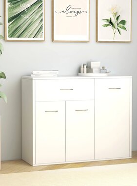 VidaXL Dressoir 88x30x70 cm bewerkt hout wit