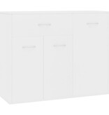 VidaXL Dressoir 88x30x70 cm bewerkt hout wit