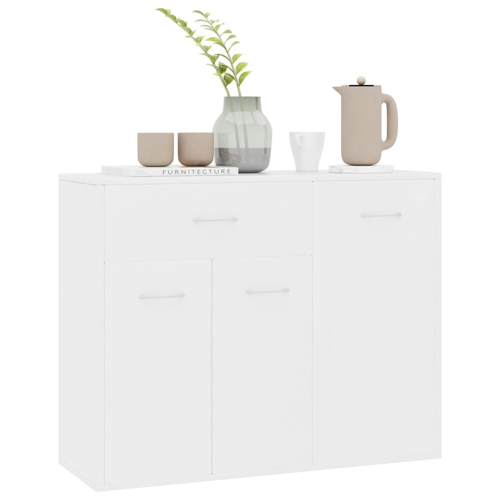 VidaXL Dressoir 88x30x70 cm bewerkt hout wit