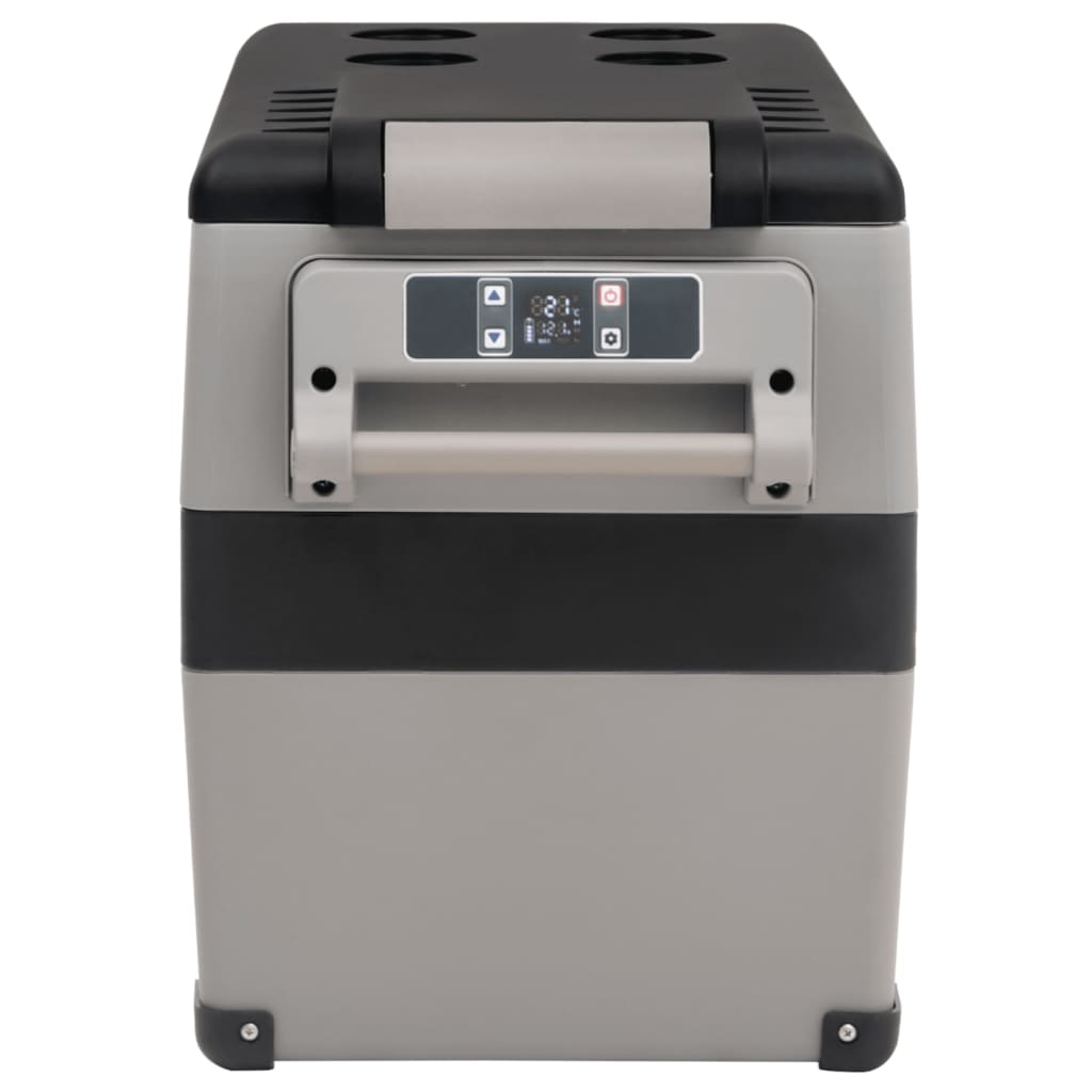 VidaXL Koelbox met handvat 35 L PP & PE zwart en wit