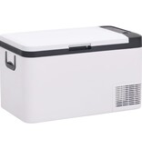 VidaXL Koelbox met handvat 25 L PP & PE zwart en wit