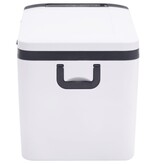 vidaXL Koelbox met handvat 25 L PP & PE zwart en wit