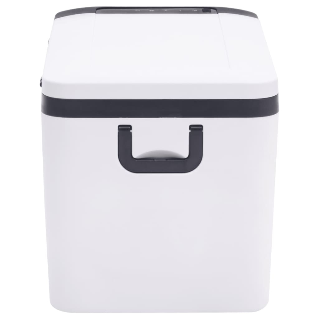 VidaXL Koelbox met handvat 25 L PP & PE zwart en wit