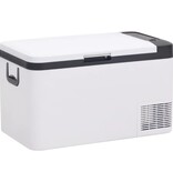 vidaXL Koelbox met handvat 18 L PP & PE zwart en wit