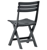 VidaXL Tuinstoelen inklapbaar 2 st kunststof antraciet