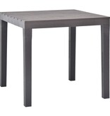 vidaXL Tuintafel 78x78x72 cm kunststof mokka