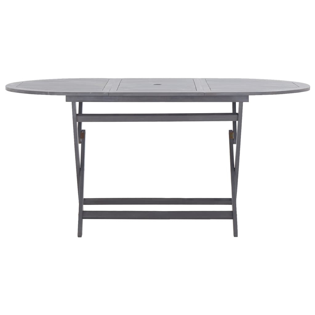 vidaXL Tuintafel inklapbaar 160x85x75 cm massief acaciahout