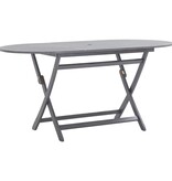 vidaXL Tuintafel inklapbaar 160x85x75 cm massief acaciahout