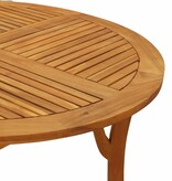 vidaXL Tuintafel Ø 110 cm massief acaciahout