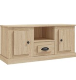 vidaXL Tv-meubel 100x35,5x45 cm bewerkt hout sonoma eikenkleurig