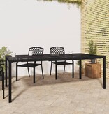 vidaXL Tuintafel 200x100x72 cm staal antracietkleurig