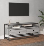 vidaXL Tv-meubel 100x35x45 cm bewerkt hout grijs sonoma eikenkleurig