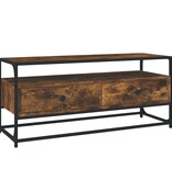 vidaXL Tv-meubel 100x35x45 cm bewerkt hout gerookt eikenkleurig