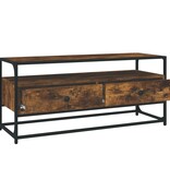 vidaXL Tv-meubel 100x35x45 cm bewerkt hout gerookt eikenkleurig