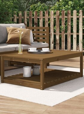 vidaXL Tuintafel 121x82,5x45 cm massief grenenhout honingbruin