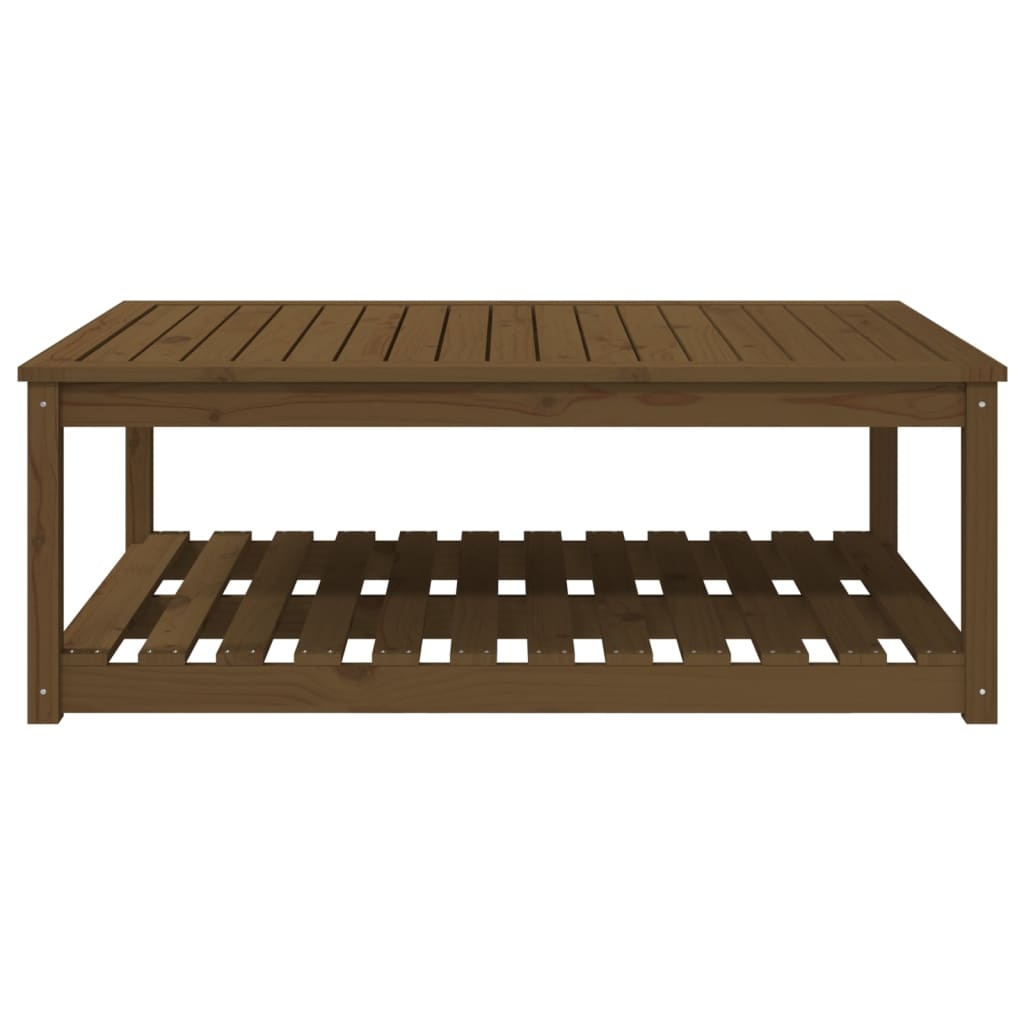 vidaXL Tuintafel 121x82,5x45 cm massief grenenhout honingbruin