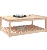 vidaXL Tuintafel 121x82,5x45 cm massief grenenhout