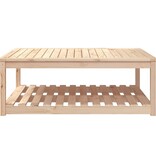 vidaXL Tuintafel 121x82,5x45 cm massief grenenhout