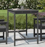 VidaXL Tuintafel 121x82,5x110 cm massief grenenhout grijs