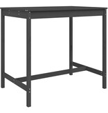 VidaXL Tuintafel 121x82,5x110 cm massief grenenhout grijs