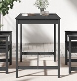 VidaXL Tuintafel 121x82,5x110 cm massief grenenhout grijs