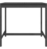 VidaXL Tuintafel 121x82,5x110 cm massief grenenhout grijs