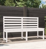 VidaXL Tuinbank 157,5 cm massief grenenhout wit