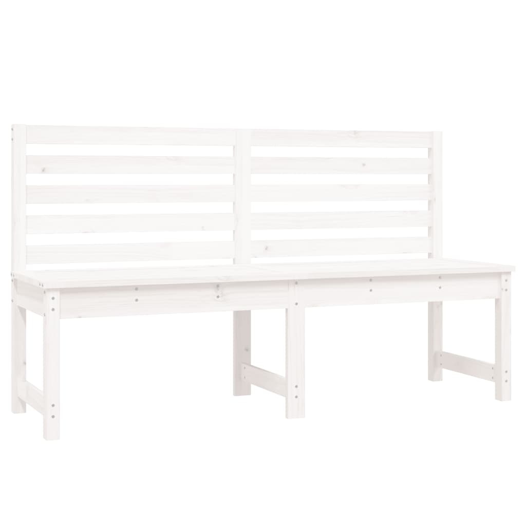 VidaXL Tuinbank 157,5 cm massief grenenhout wit