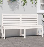 VidaXL Tuinbank 157,5 cm massief grenenhout wit