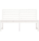 VidaXL Tuinbank 157,5 cm massief grenenhout wit