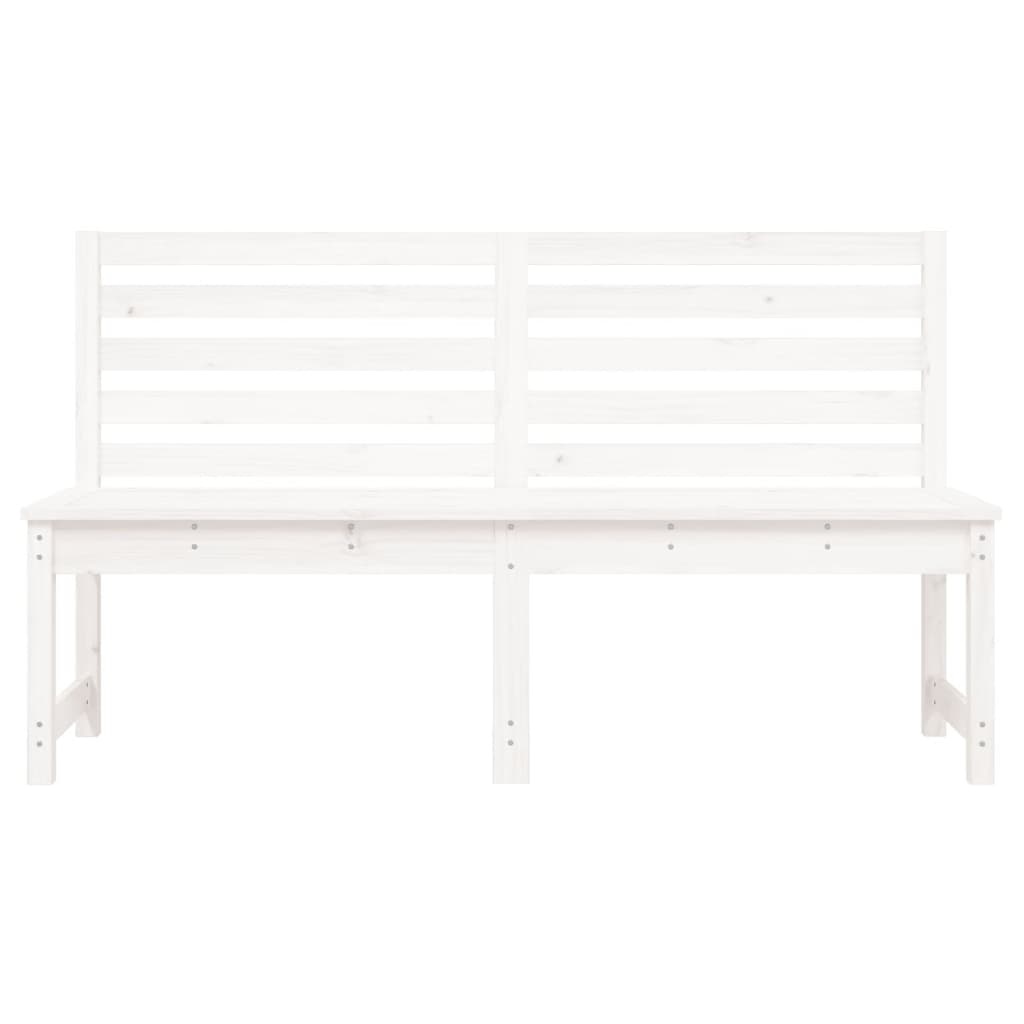 VidaXL Tuinbank 157,5 cm massief grenenhout wit