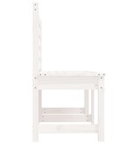 VidaXL Tuinbank 157,5 cm massief grenenhout wit