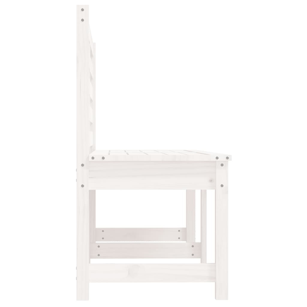 VidaXL Tuinbank 157,5 cm massief grenenhout wit