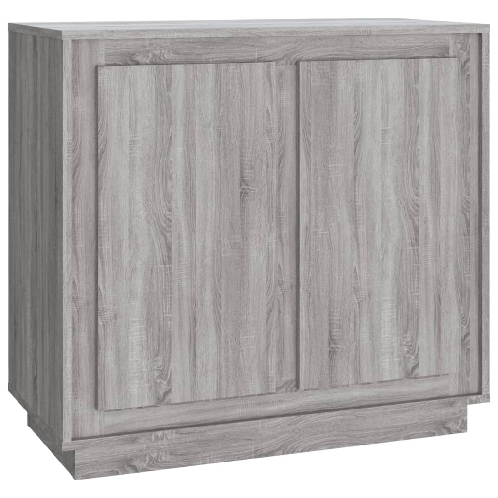 VidaXL Dressoir 80x34x75 cm bewerkt hout grijs sonoma eikenkleurig