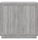 VidaXL Dressoir 80x34x75 cm bewerkt hout grijs sonoma eikenkleurig