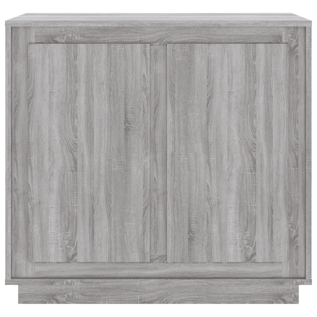 VidaXL Dressoir 80x34x75 cm bewerkt hout grijs sonoma eikenkleurig