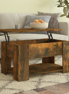 VidaXL Salontafel 79x49x41 cm bewerkt hout gerookt eikenkleurig