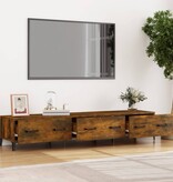 vidaXL Tv-meubel 150x34,5x30 cm bewerkt hout gerookt eikenkleurig