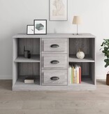 VidaXL Dressoir 104,5x35,5x67,5 cm bewerkt hout sonoma grijs