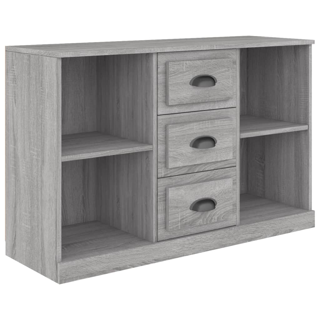 VidaXL Dressoir 104,5x35,5x67,5 cm bewerkt hout sonoma grijs