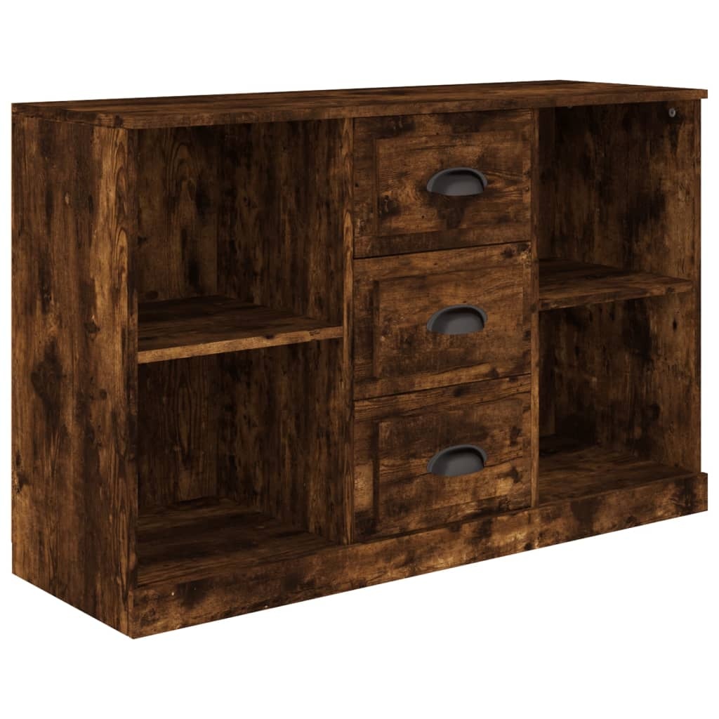 VidaXL Dressoir 104,5x35,5x67,5 cm bewerkt hout gerookt eikenkleurig
