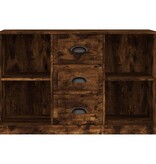 VidaXL Dressoir 104,5x35,5x67,5 cm bewerkt hout gerookt eikenkleurig