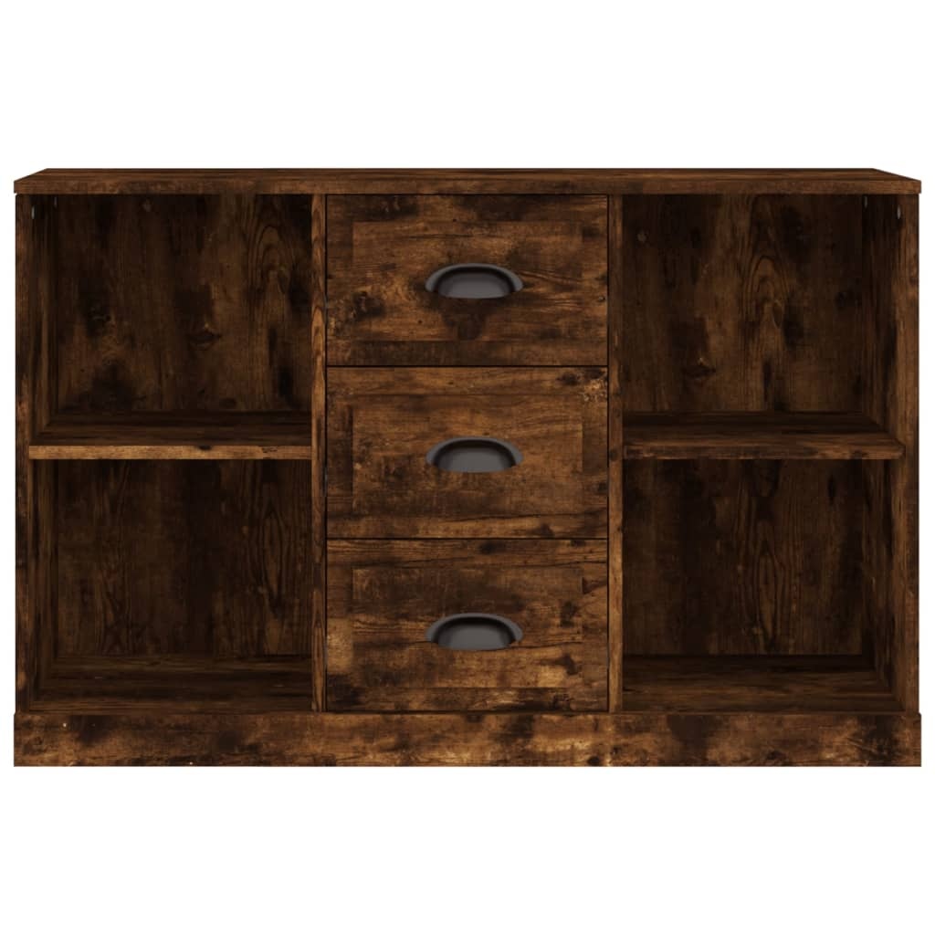 VidaXL Dressoir 104,5x35,5x67,5 cm bewerkt hout gerookt eikenkleurig
