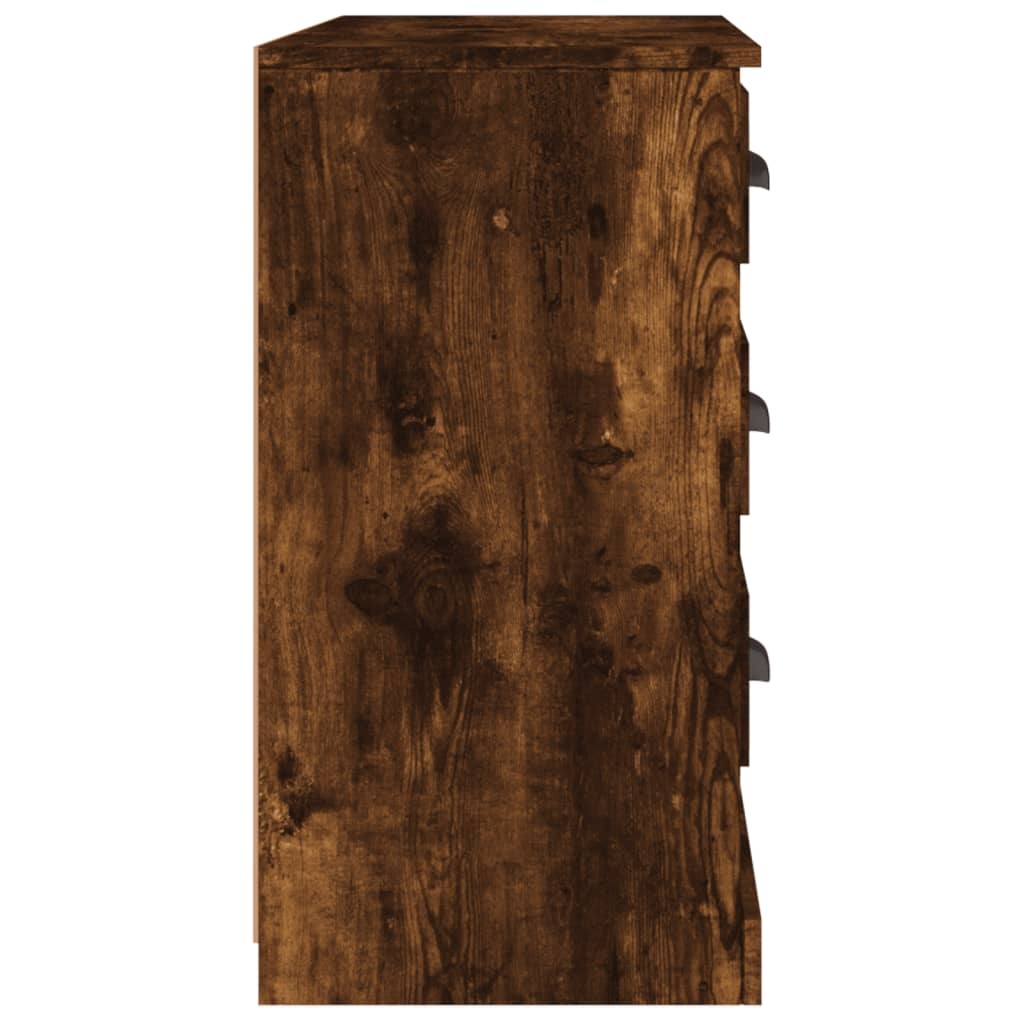 VidaXL Dressoir 104,5x35,5x67,5 cm bewerkt hout gerookt eikenkleurig