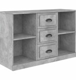 VidaXL Dressoir 104,5x35,5x67,5 cm bewerkt hout betongrijs