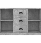 VidaXL Dressoir 104,5x35,5x67,5 cm bewerkt hout betongrijs