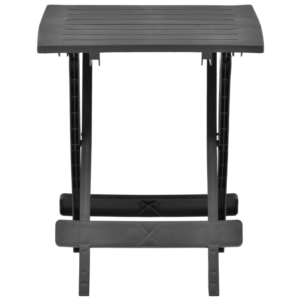 VidaXL Tuintafel inklapbaar 45x43x50 cm kunststof antraciet